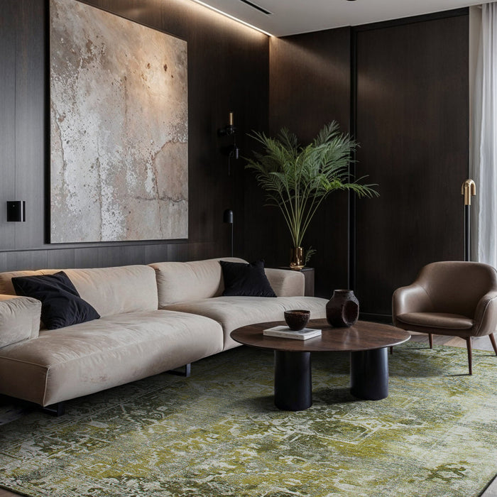 Lola & Moi Heris Vloerkleed - Olive - 200 x 280 cm