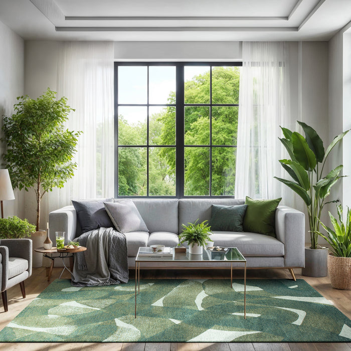 Lola & Moi My Way Vloerkleed - Teal - 240 x 340 cm