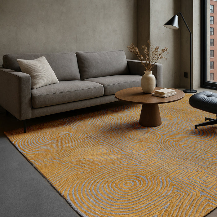 Lola & Moi Tabasco Vloerkleed - Gold Stone - 240 x 340 cm