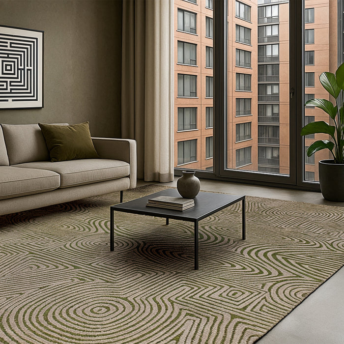 Lola & Moi Tabasco Vloerkleed - Green Beach - 140 x 200 cm