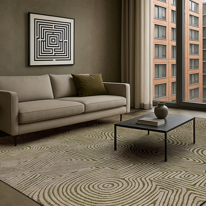 Lola & Moi Tabasco Vloerkleed - Green Beach - 200 x 280 cm