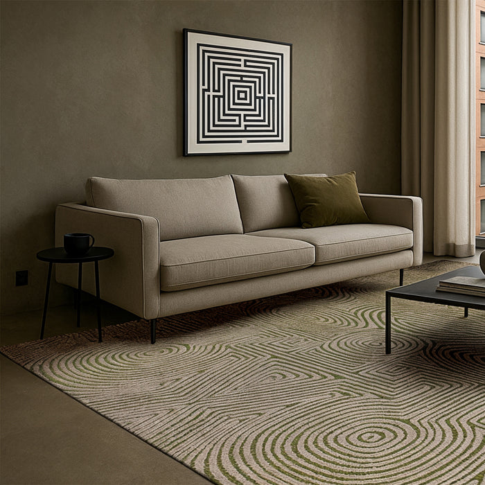 Lola & Moi Tabasco Vloerkleed - Green Beach - 240 x 340 cm