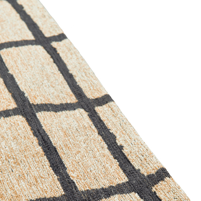 Lola & Moi Caro Vloerkleed - Creamy Black - 140 x 200 cm