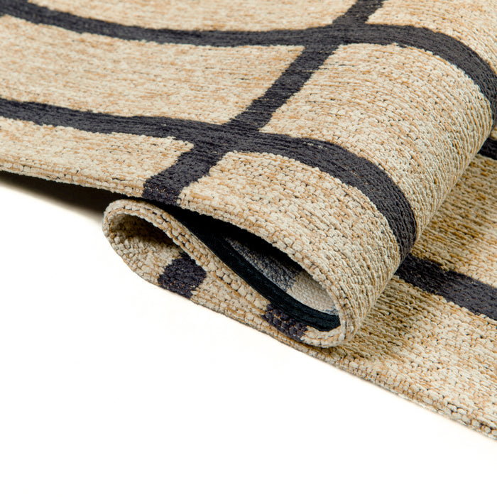 Lola & Moi Caro Vloerkleed - Creamy Black - 170 x 240 cm