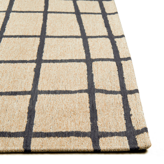 Lola & Moi Caro Vloerkleed - Creamy Black - 80 x 150 cm