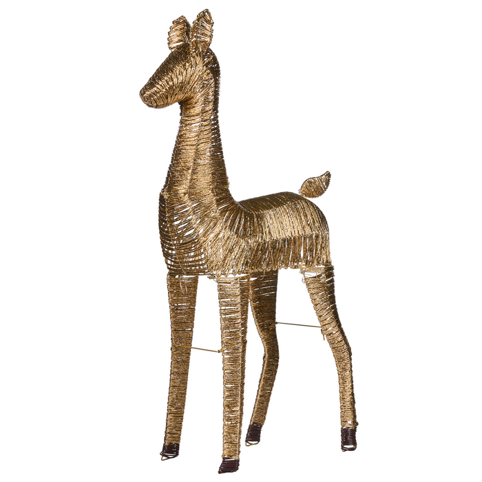 Beliani - AKUREYRI - LED kerstdecoratie - Goud - IJzer