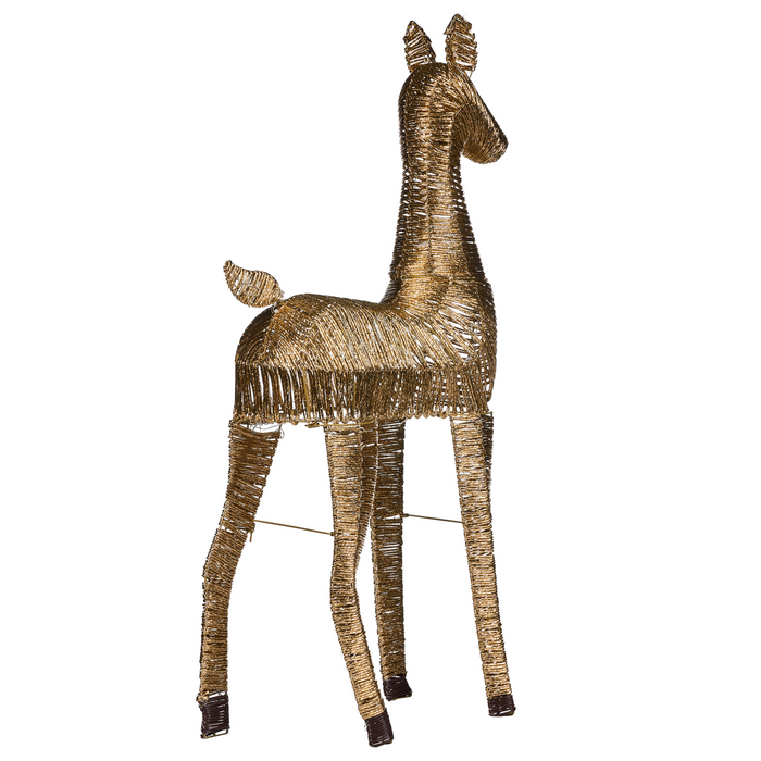 Beliani - AKUREYRI - LED kerstdecoratie - Goud - IJzer