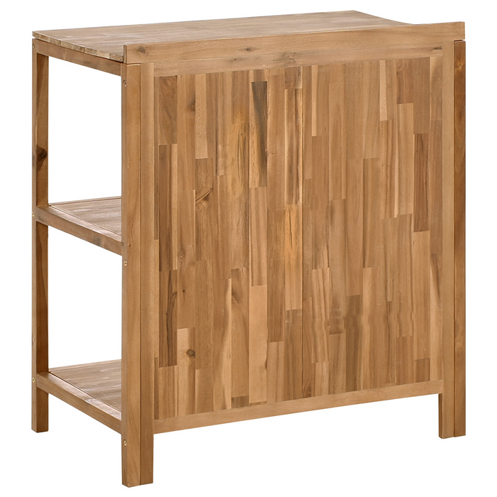 Beliani-VENOSA -Buitenkeuken eiland-Bruin-50 x 80 x 90 cm-Acaciahout