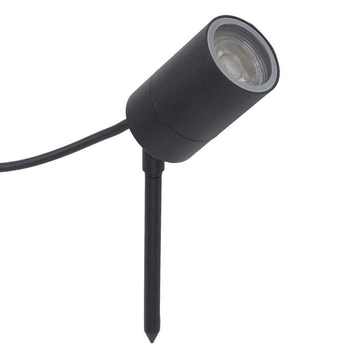 KS Verlichting LED Pin Tuinspot Zwart met Color LED