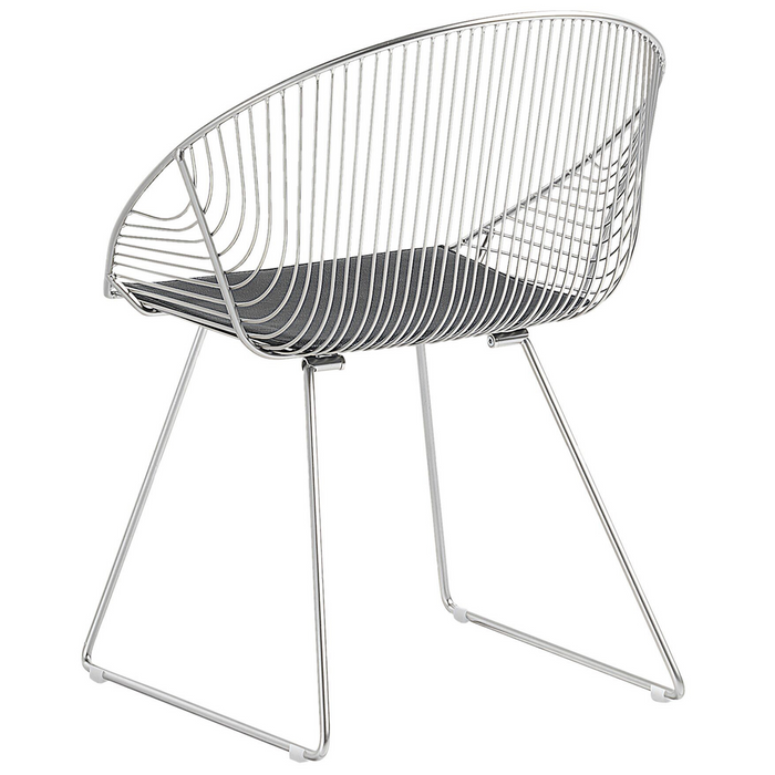 Beliani - AURORA - Eetkamerstoel - Zilver - Staal