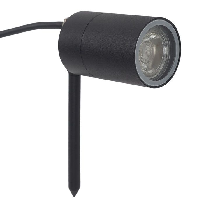 KS Verlichting 3x LED Pin Tuinspot Zwart met Color LED