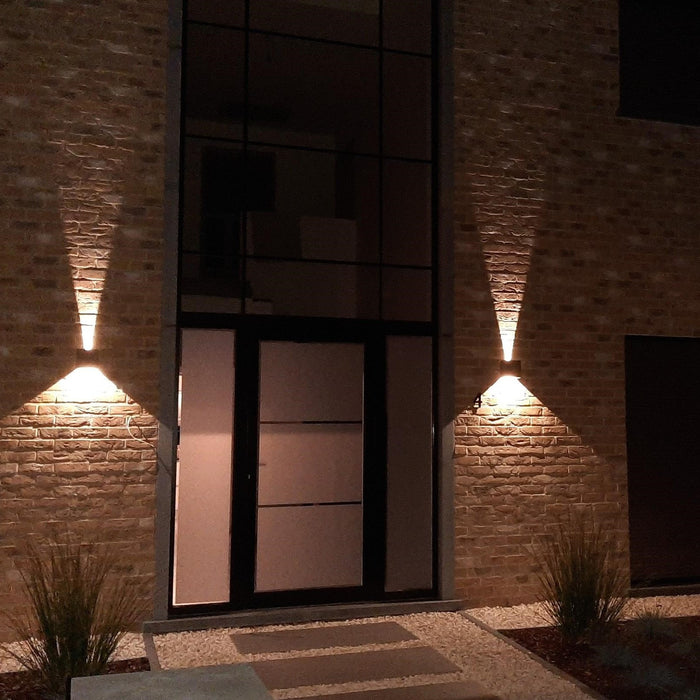 KS Verlichting Dean Up en down Muurlamp Zwart