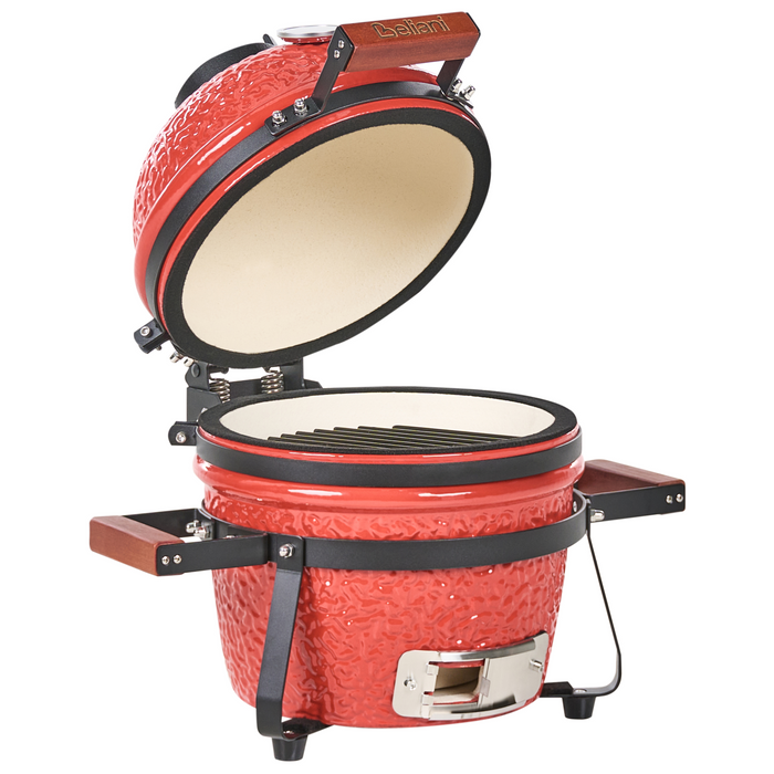 Beliani - KAMADO - Mini houtskoolgrill - Rood - Keramiek