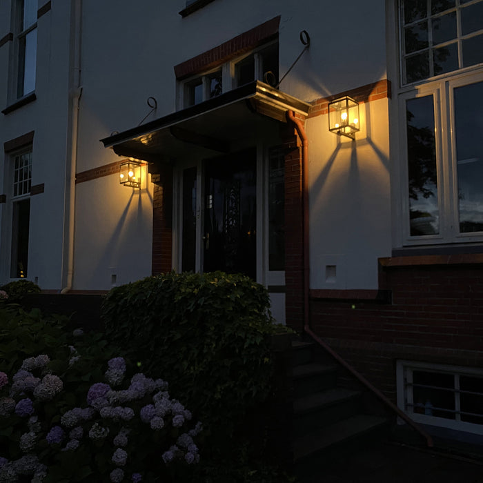 KS Verlichting De Vecht XL Muurlamp Zwart met Lichtsensor LED