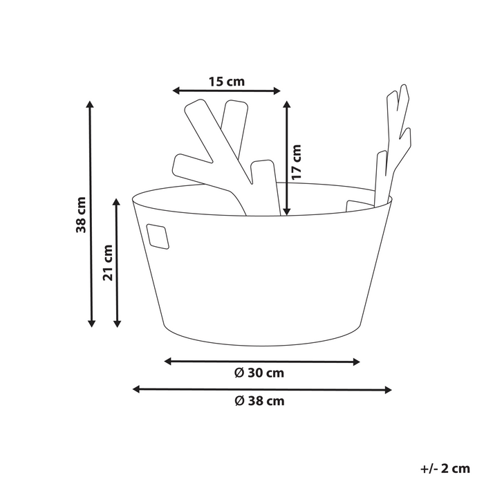 Beliani - RENNE - Kerstmand - Naturel - Waterhyacint