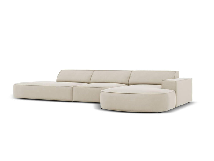 Micadoni 6-zits hoekbank Jodie velvet rechts rond