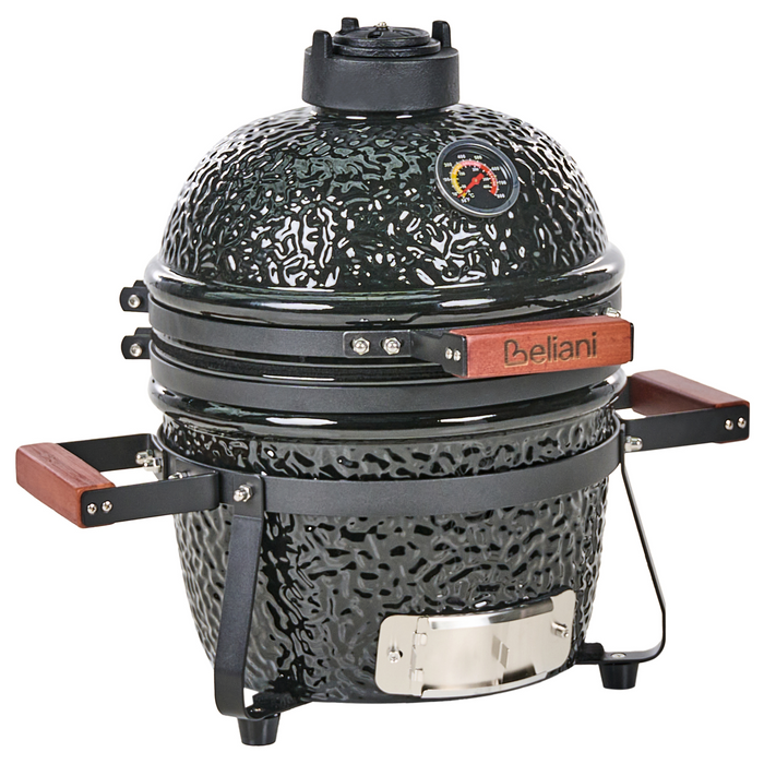 Beliani - KAMADO - Mini houtskoolgrill - Zwart - Keramiek