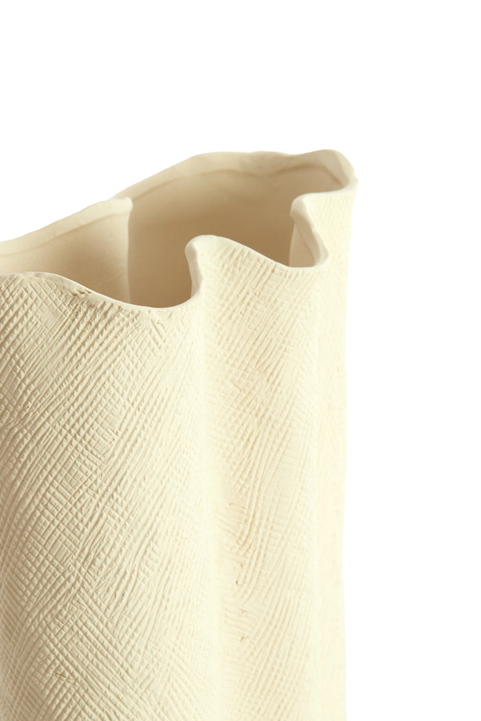 Light & Living - Vaas FLOVILLA - 12x9.5x30 cm - Wit