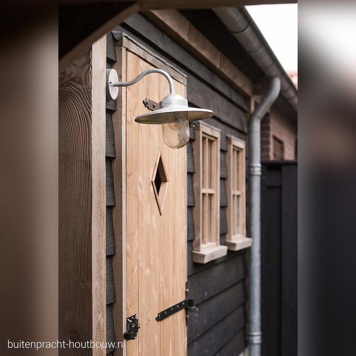 KS Verlichting Dolce Muurlamp Verzinkt met 8W Bewegingssensor LED