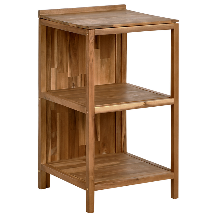 Beliani-VENOSA -Buitenkeuken eiland-Bruin-50 x 50 x 90 cm-Acaciahout