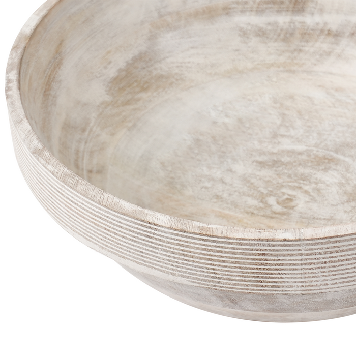 Beliani - MINYA - Set van 2 schalen - Lichtbruin - Mangohout