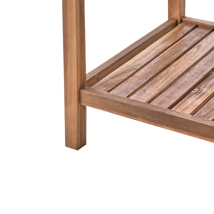 Beliani - BRUCOLI - Buitenkeuken eiland - Bruin - Acaciahout