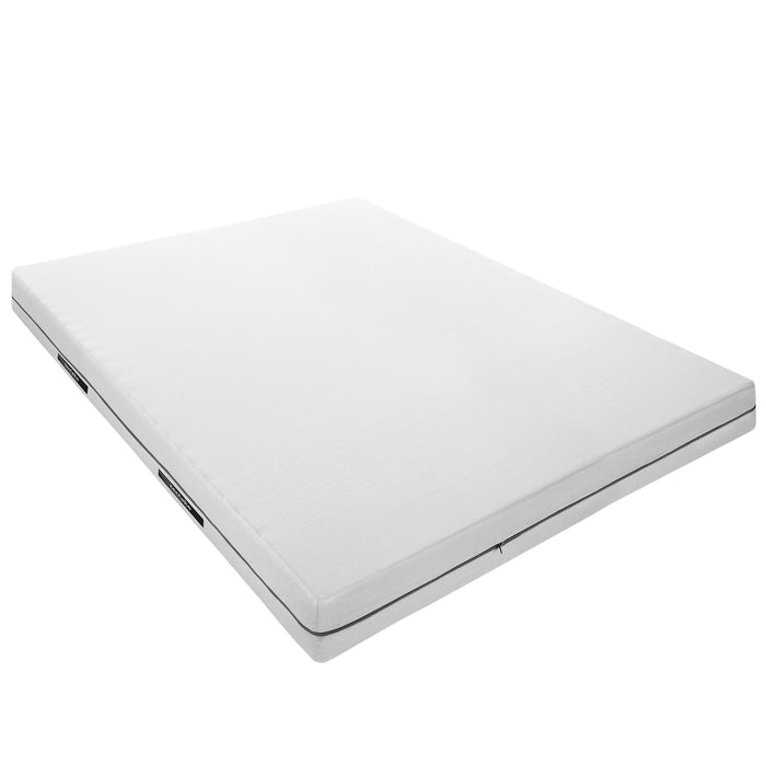 tectake® Matras Sky, 2in1 hardheden, 3D-mesh - Wit