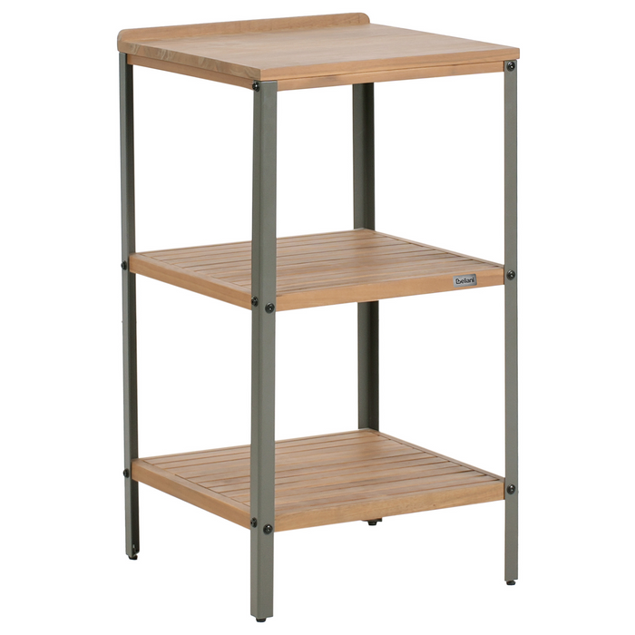 Beliani-IVREA-Buitenkeukeneiland met spoelbak 3-delig-Bruin-Acaciahout