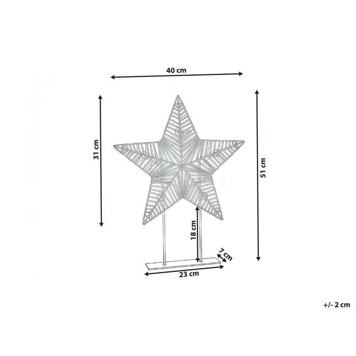 Beliani - FARUP - LED-decoratie - Goud - IJzer