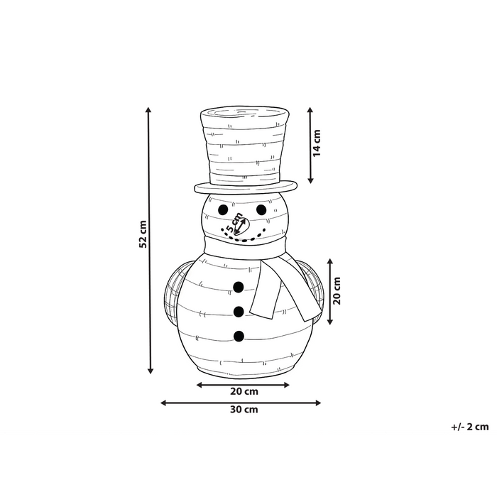 Beliani - OLAFSVIK - LED kerstdecoratie - Natuurlijk - IJzer