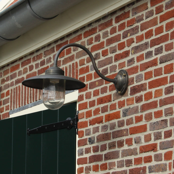 KS Verlichting Landes Stallamp Brons|Koper met 8W bewegingssensor LED