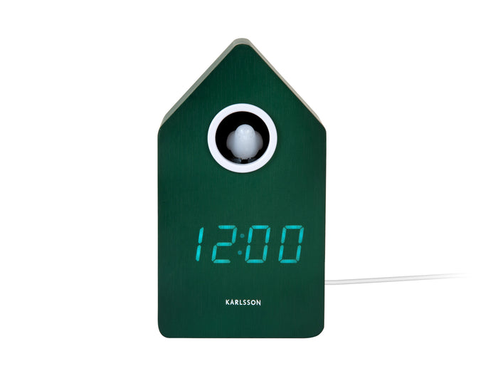 Karlsson - Wekker Cuckoo LED - Retro green