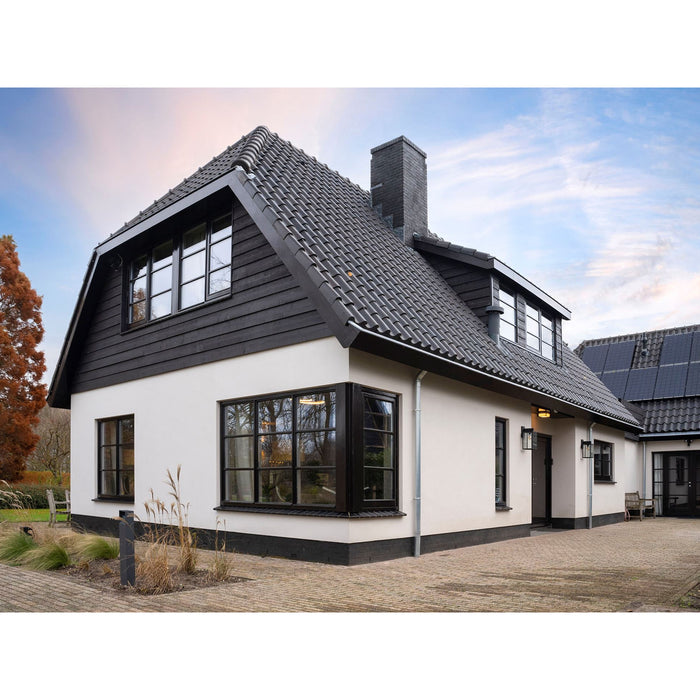 KS Verlichting Hampton Muurlamp Zwart met 3W Bewegingssensor LED