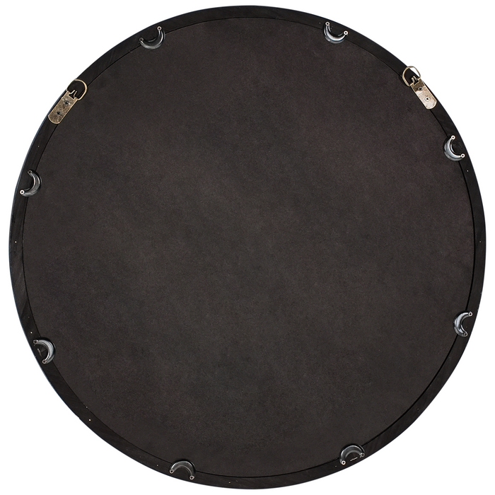 Beliani - LANGON - Wandspiegel - Donkerbruin - Grenenhout