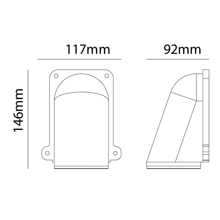 KS Verlichting Pilot Muurlamp Corten