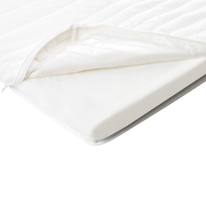 Beliani - DAZZEL - Matrastopper - Wit - 180 x 200 cm - Traagschuim