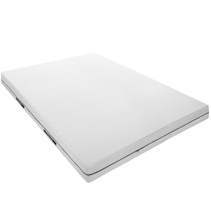 tectake® Matras Sky, 2in1 hardheden, 3D-mesh - Wit