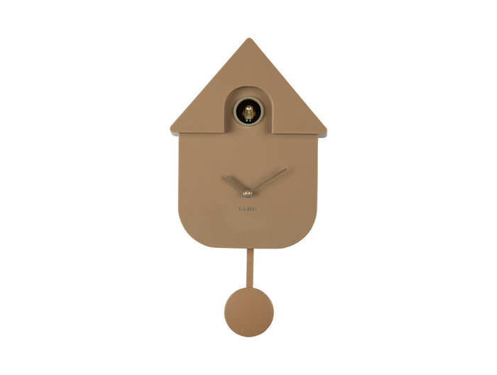 Karlsson - Wandklok Modern Cuckoo Oro - Mocha brown