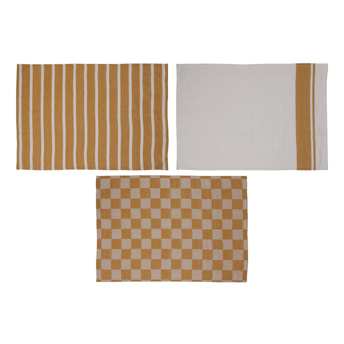 Cosy & Trendy Theedoeken Stoff Amber Gold 50 x 70 cm - 3 Stuks