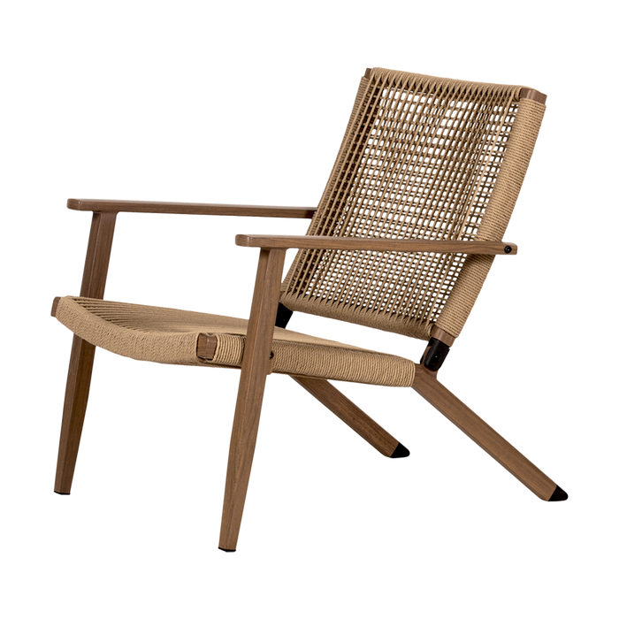 Lisomme Dion Rotan Tuinstoel met Armleuningen - Bruin