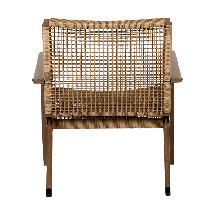 Lisomme Dion Rotan Tuinstoel met Armleuningen - Bruin