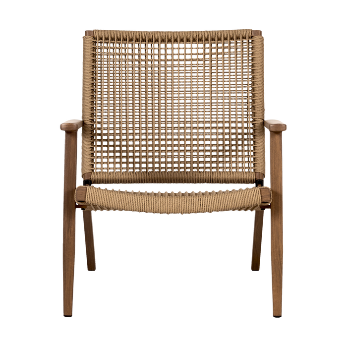 Lisomme Dion Rotan Tuinstoel met Armleuningen - Bruin