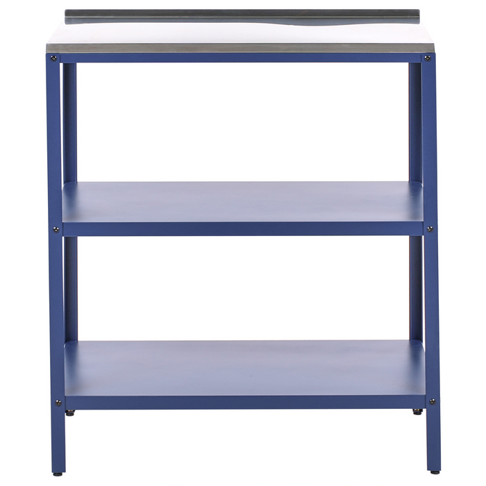 Beliani - VILAMA - Tuin kookeiland set - Blauw - 2-delig - RVS