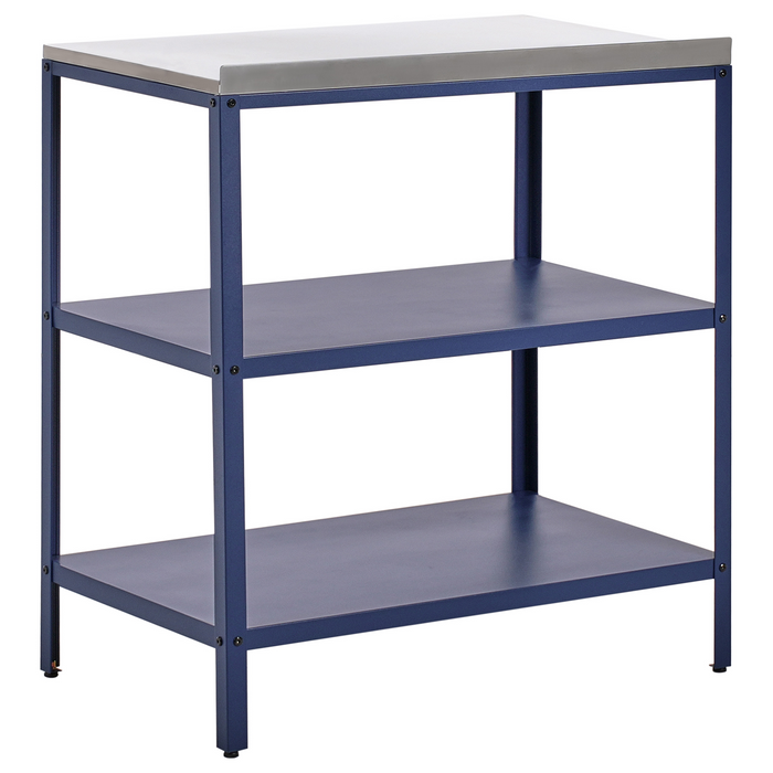 Beliani - VILAMA - Tuin kookeiland set - Blauw - 2-delig - RVS