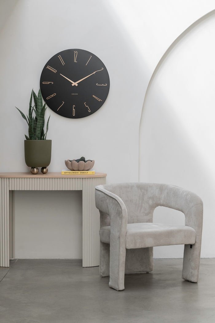 Karlsson - Wandklok Esmerado Large - Zwart- Ø60cm