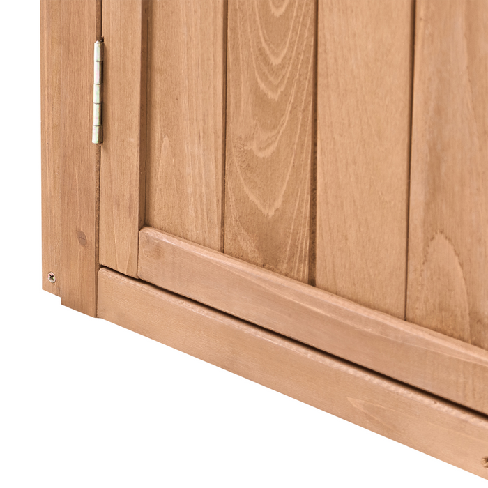 Beliani - TOFFIA - Gereedschapsschuur - Bruin - Dennenhout