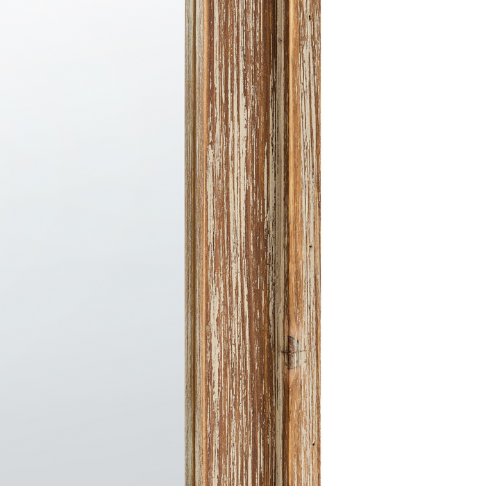 Beliani - COIGNY - Wandspiegel - Lichtbruin - Hout