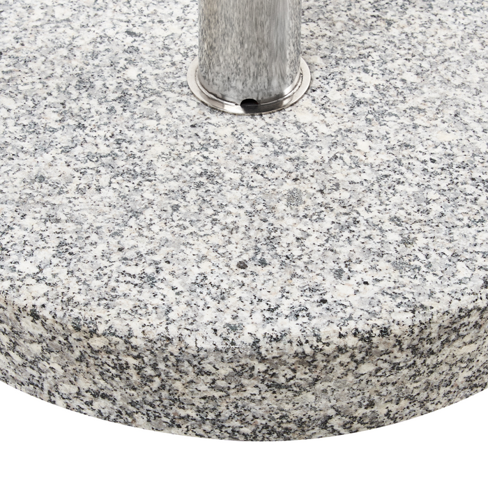 Beliani - CERZETO - Parasolvoet rond - Grijs - Graniet