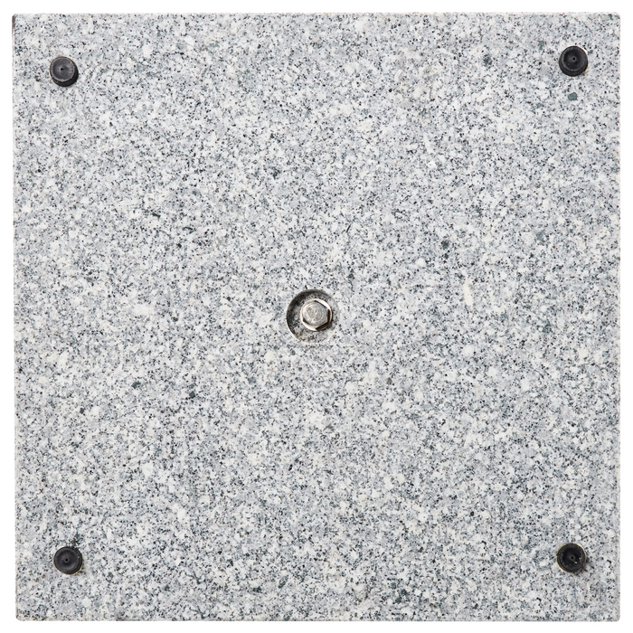 Beliani - CECCANO - Parasolvoet vierkant - Bruin - Graniet