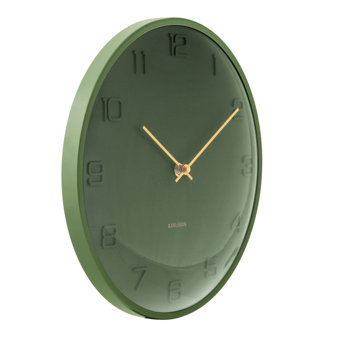Karlsson - Wandklok Fuerte Dome - Luxury green- Ø30,5cm